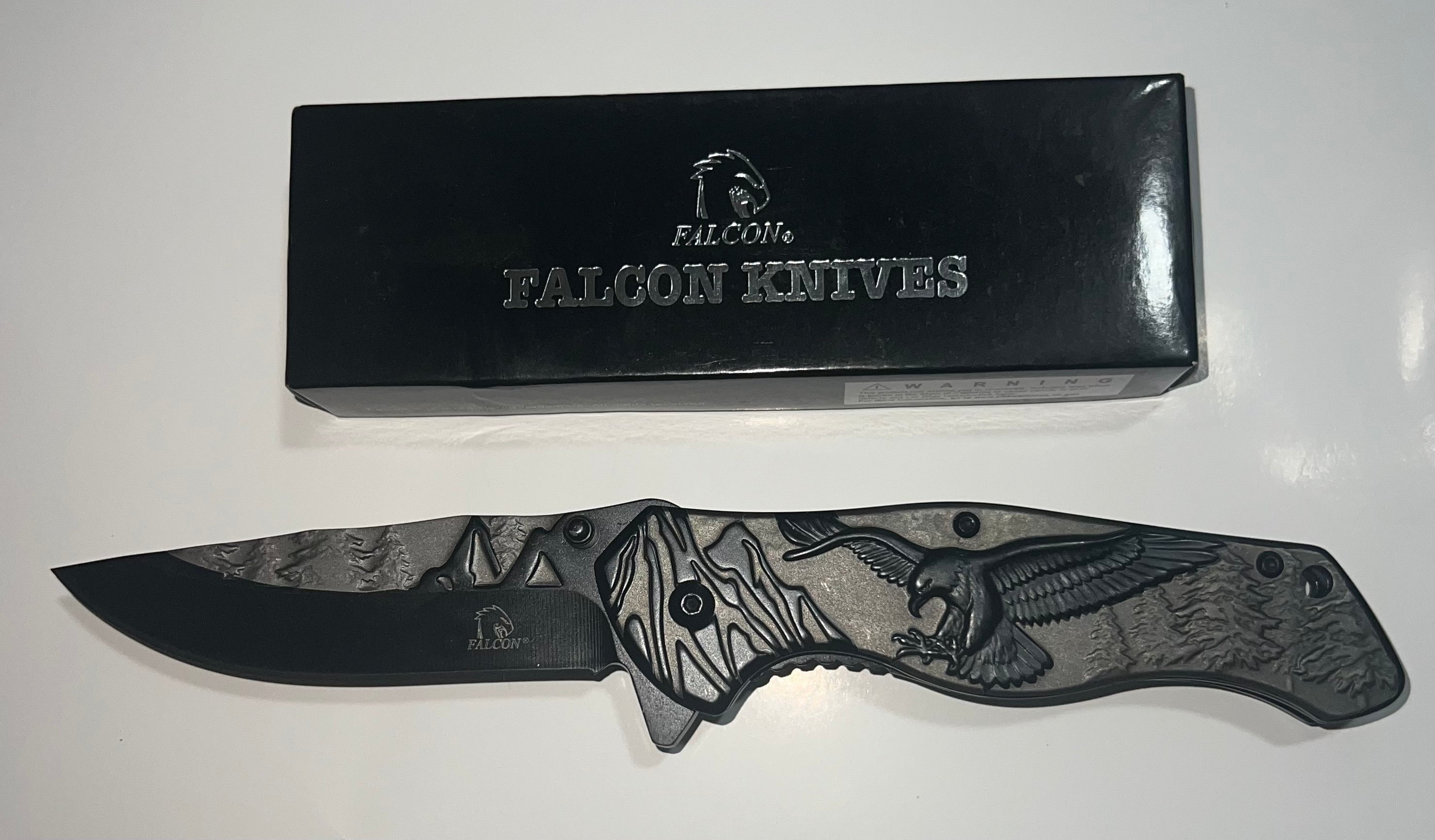 Titanium Black Eagle Mountain Range Assist-Open Pocket Knife