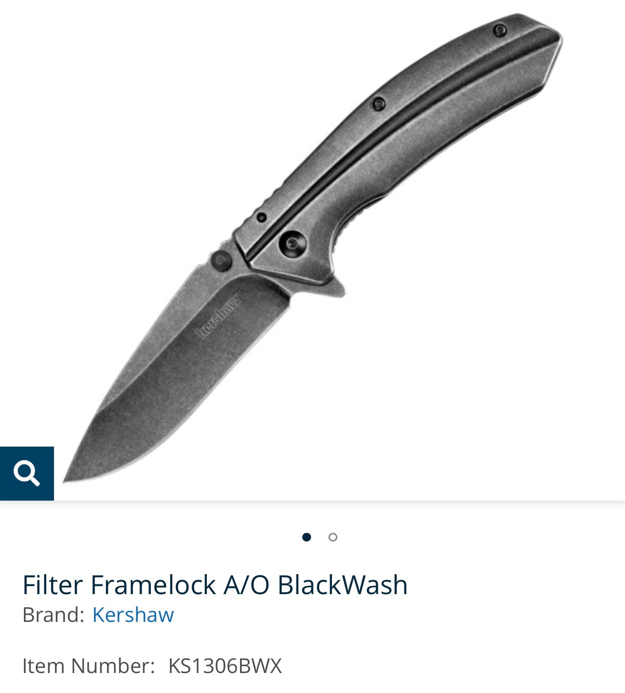 Filter Framelock A/O BlackWash