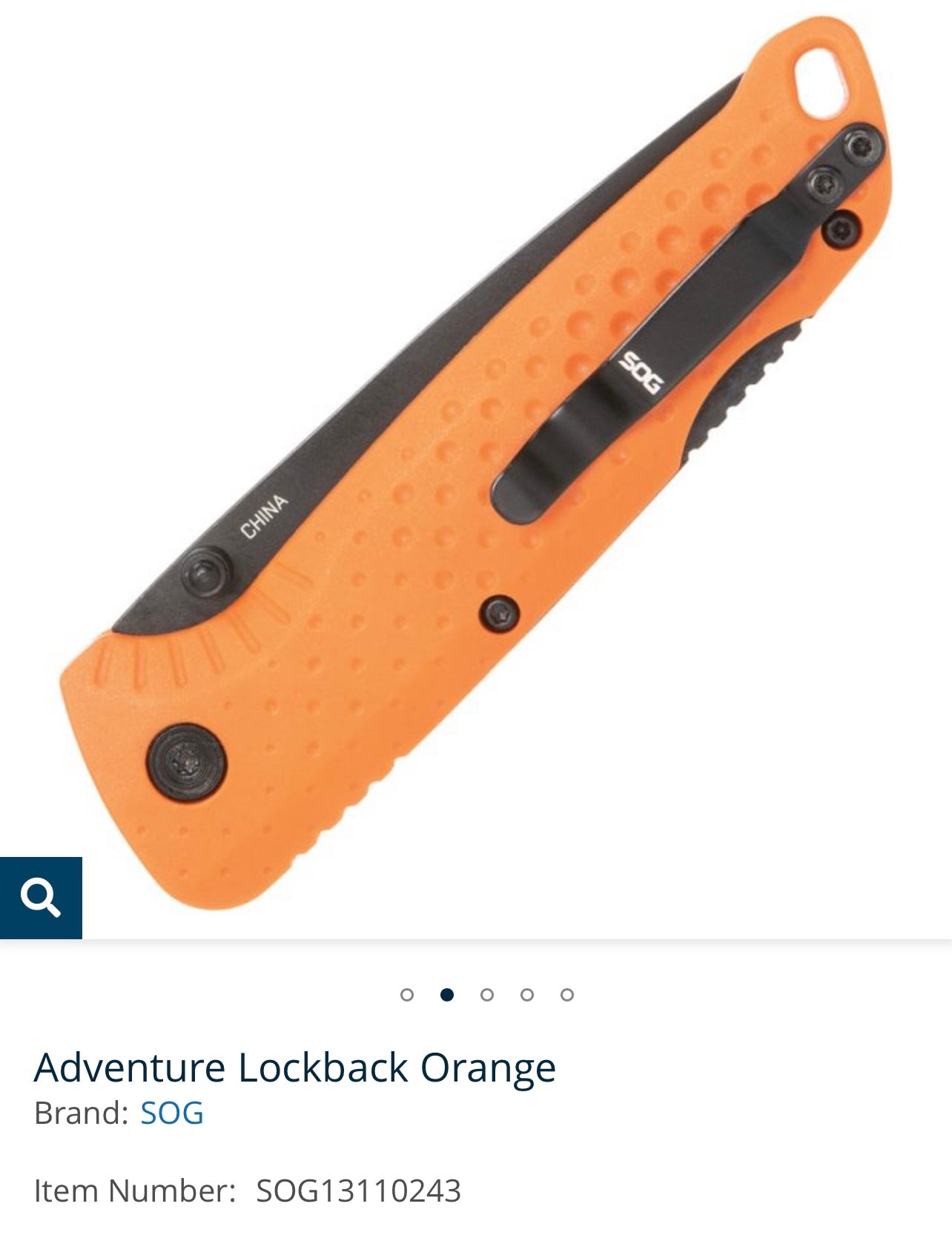 Adventure Lockback Orange